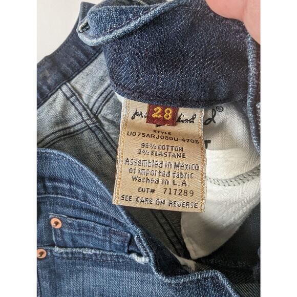 For All Mankind Woman's Jeans Size 28 Medium Dark Wash Bootcut - Picture 2 of 8